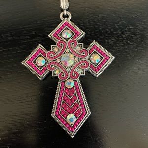 Large cross (magnetic snap onto necklace)